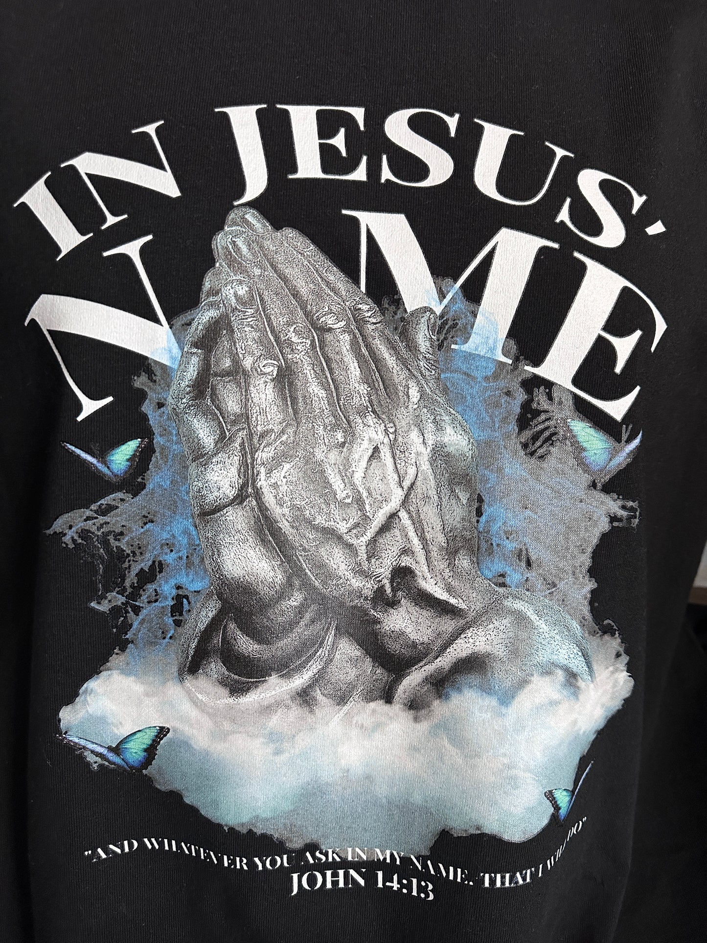 IN JESUS’ NAME oversized